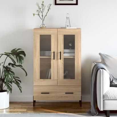 Dulap înalt, stejar Sonoma, 69,5x31x115 cm, lemn prelucrat GartenMobel Dekor