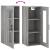 Dulap montat pe perete, gri sonoma, 34,5x34x90 cm GartenMobel Dekor