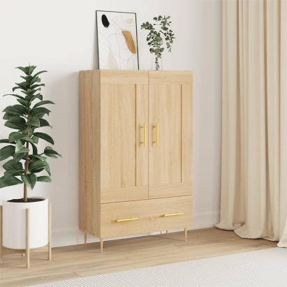 Dulap înalt, stejar Sonoma, 69,5x31x115 cm, lemn prelucrat GartenMobel Dekor