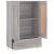 Dulap gri Sonoma 69,5x31x115 cm, lemn prelucrat GartenMobel Dekor