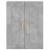 Dulap pe perete, gri beton, 69,5x34x90 cm, lemn prelucrat GartenMobel Dekor
