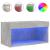 Comodă TV cu lumini LED, gri beton, 60x30x30 cm GartenMobel Dekor