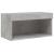 Comodă TV cu lumini LED, gri beton, 60x30x30 cm GartenMobel Dekor