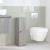 Dulap de baie cu suport role, sonoma gri, 20,5x22x72 cm GartenMobel Dekor