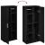 Dulap de baie cu suport role, negru, 39x22x90 cm GartenMobel Dekor