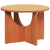 Masă de cafea Maro 50 x 50 x 35 cm Lemn de brad solid GartenMobel Dekor