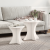 Set de măsuțe de cafea 2 pcs Alb 46 x 46 x 47 cm GartenMobel Dekor
