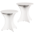 Set de măsuțe de cafea 2 pcs Alb 46 x 46 x 47 cm GartenMobel Dekor