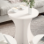 Set de măsuțe de cafea 3 pcs Alb 46 x 46 x 47 cm GartenMobel Dekor