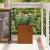 Vază pentru Grădină Ruginit 50 x 32 x 40 cm Oțel corten GartenMobel Dekor
