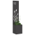 Ghiveci de Grădină cu Panou Decorativ Negru 32 x 140 cm GartenMobel Dekor