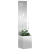 Ghiveci de Grădină cu Panou Decorativ Argintiu 32 x 140 cm GartenMobel Dekor