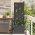 Ghiveci de Grădină cu Panou Decorativ Negru 50 x 140 cm GartenMobel Dekor