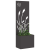 Ghiveci de Grădină cu Panou Decorativ Negru 50 x 140 cm GartenMobel Dekor