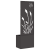 Ghiveci de Grădină cu Panou Decorativ Negru 50 x 140 cm GartenMobel Dekor
