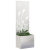 Ghiveci de Grădină cu Panou Decorativ Argintiu 50 x 140 cm GartenMobel Dekor