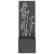 Ghiveci de Grădină cu Panou Decorativ Negru 50 x 140 cm GartenMobel Dekor