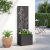 Ghiveci de Grădină cu Panou Decorativ Negru 50 x 140 cm GartenMobel Dekor
