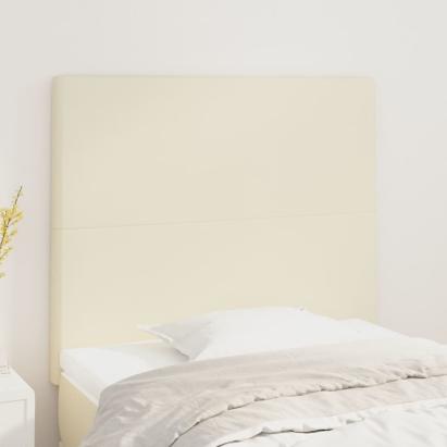 Tăblii de pat, 2 buc, crem, 90x5x78/88 cm, piele ecologică GartenMobel Dekor