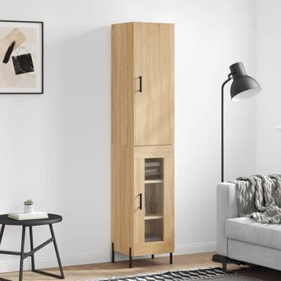 Dulap înalt, stejar sonoma, 34,5x34x180 cm, lemn prelucrat GartenMobel Dekor