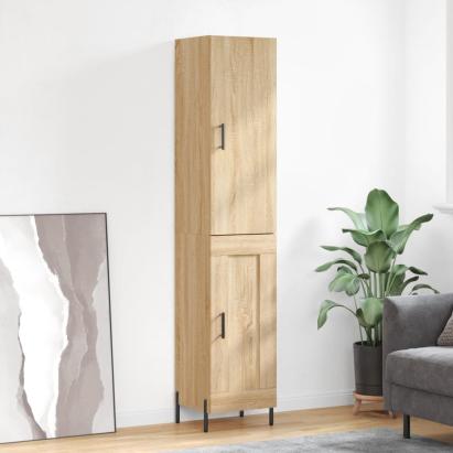 Dulap înalt, stejar sonoma, 34,5x34x180 cm, lemn prelucrat GartenMobel Dekor