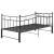 Cadru pat canapea extensibilă, negru, 90x200 cm, metal GartenMobel Dekor