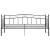 Cadru pat canapea extensibilă, negru, 90x200 cm, metal GartenMobel Dekor