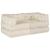 Set fotolii puf modulare, 2 buc, crem, textil GartenMobel Dekor