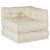 Set fotolii puf modulare, 2 buc, crem, textil GartenMobel Dekor