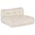 Set fotolii puf modulare, 4 buc, crem, textil GartenMobel Dekor