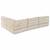 Set fotolii puf modulare, 4 buc, crem, textil GartenMobel Dekor