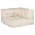 Set fotolii puf modulare, 4 buc, crem, textil GartenMobel Dekor