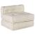 Set fotolii puf modulare, 4 buc, crem, textil GartenMobel Dekor