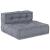 Canapea puf modulară 4 locuri, convertibilă, gri, textil GartenMobel Dekor
