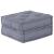 Canapea puf modulară 2 locuri, convertibilă, gri, textil GartenMobel Dekor