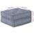 Canapea puf modulară 2 locuri, convertibilă, gri, textil GartenMobel Dekor