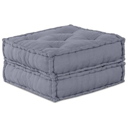 Canapea puf modulară 2 locuri, convertibilă, gri, textil GartenMobel Dekor
