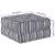 Canapea puf modulară 2 locuri, convertibilă, gri deschis textil GartenMobel Dekor