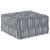 Canapea puf modulară 2 locuri, convertibilă, gri deschis textil GartenMobel Dekor