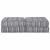 Canapea puf modulară 2 locuri, convertibilă, gri deschis textil GartenMobel Dekor