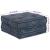 Canapea puf modulară 2 locuri, convertibilă, indigo, textil GartenMobel Dekor