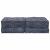 Canapea puf modulară 2 locuri, convertibilă, indigo, textil GartenMobel Dekor
