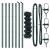 Set de Stâlpi de Gard Verde 0.8 x 10 m Oțel Galvanizat GartenMobel Dekor