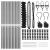 Set de Stâlpi de Gard Gri 1.2 x 25 m Oțel Galvanizat GartenMobel Dekor