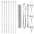 Set de Stâlpi de Gard Argintiu 1.5 x 10 m Oțel galvanizat GartenMobel Dekor