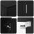 Set de 4 piese pentru cabinet TV cu raft Pe perete 4 pcs Stejar negru GartenMobel Dekor