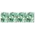 Perna de șezlong pentru soare Floral Verde 200 x 70 x 4 cm GartenMobel Dekor