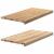 Pervaz 2 buc lemn masiv de stejar netratat 80x40x2 cm GartenMobel Dekor
