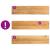 Pervaz 2 buc lemn masiv de maro deschis 110x30x2 cm GartenMobel Dekor