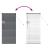 Jaluzea pentru Fereastră Gri închis 60 x 130 cm Aluminiu GartenMobel Dekor